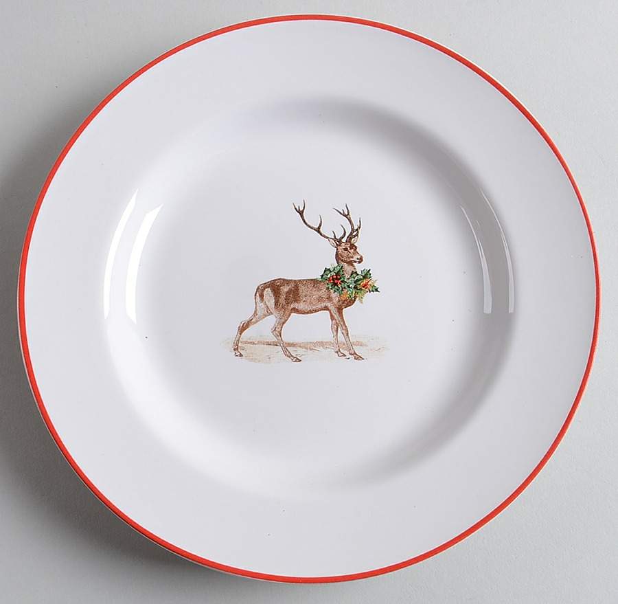 Silly Stag Salad Plate by Pottery Barn China-1