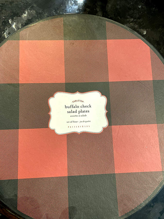 Buffalo Check Salad Plate by Pottery Barn China-1