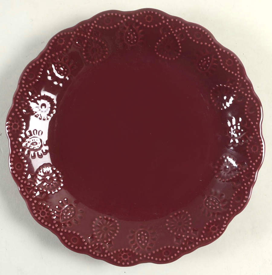 Cowgirl Lace Plum Salad Plate by Pioneer Woman-1