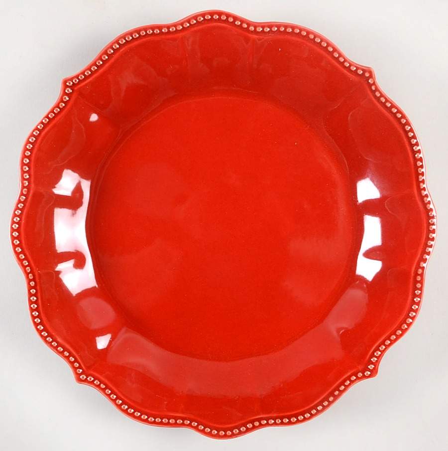 Paige Red Dinner Plate by Pioneer Woman-1