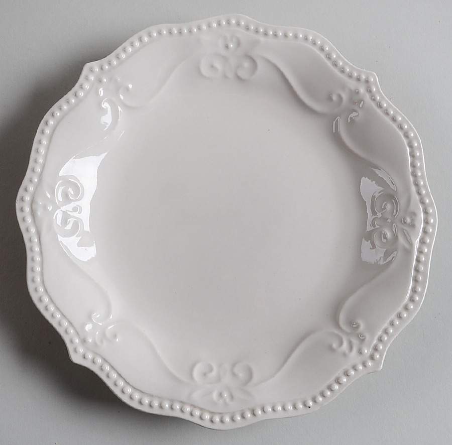 Paige-Linen White Salad Plate by Pioneer Woman-1