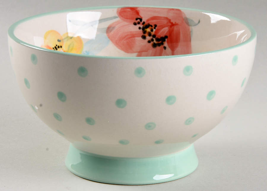 Vintage Bloom Footed Soup/Cereal Bowl by Pioneer Woman-1