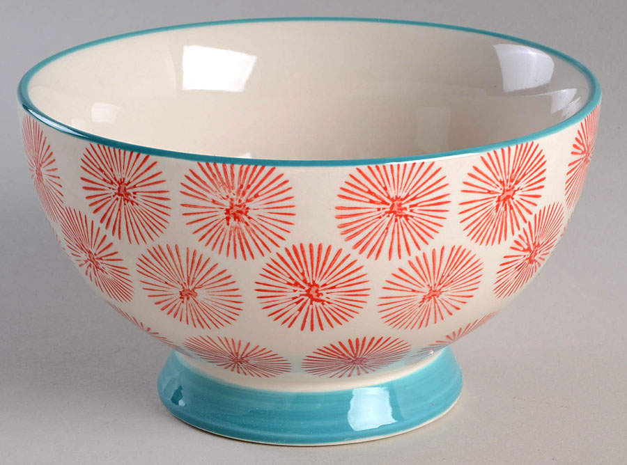 Happiness Footed Soup/Cereal Bowl by Pioneer Woman-1