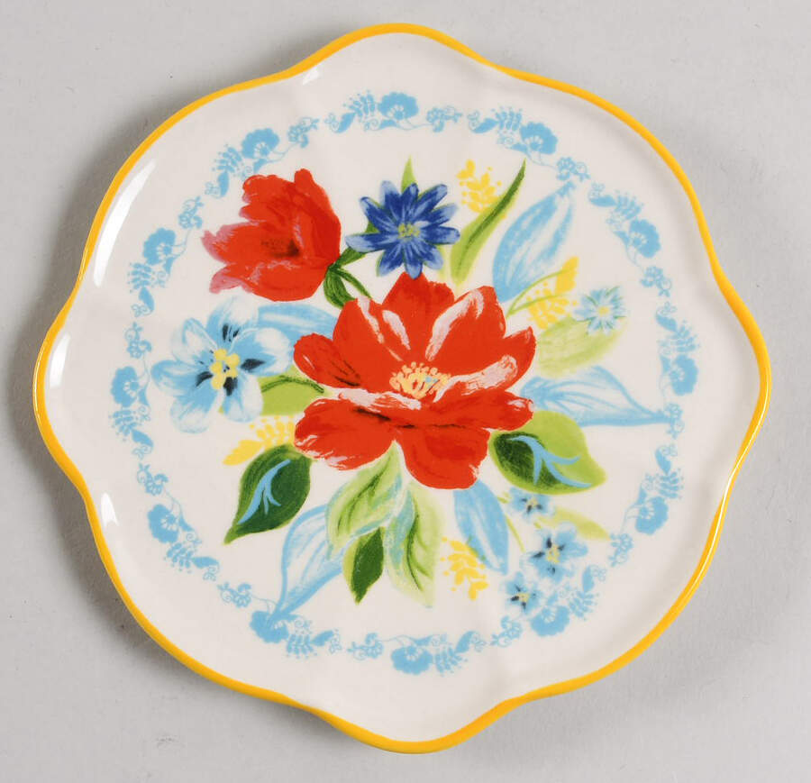 Flea Market Appetizer Plate by Pioneer Woman-1
