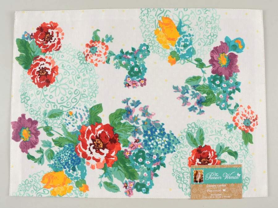Country Garden Reversible Cloth Placemat by Pioneer Woman-1