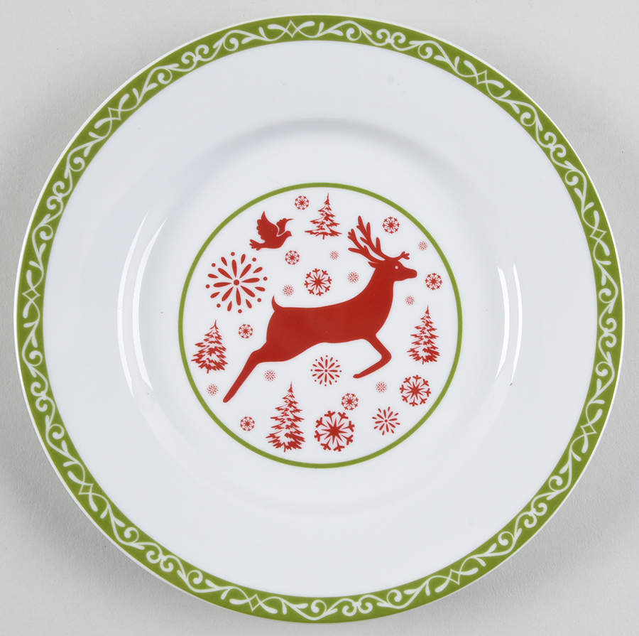 Dancing Snowflakes Salad Plate by Pfaltzgraff-1