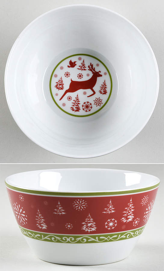 Dancing Snowflakes Soup/Cereal Bowl by Pfaltzgraff-1