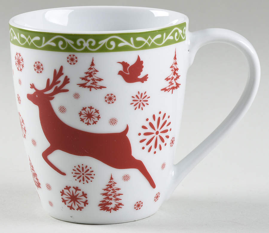 Dancing Snowflakes Mug by Pfaltzgraff-1
