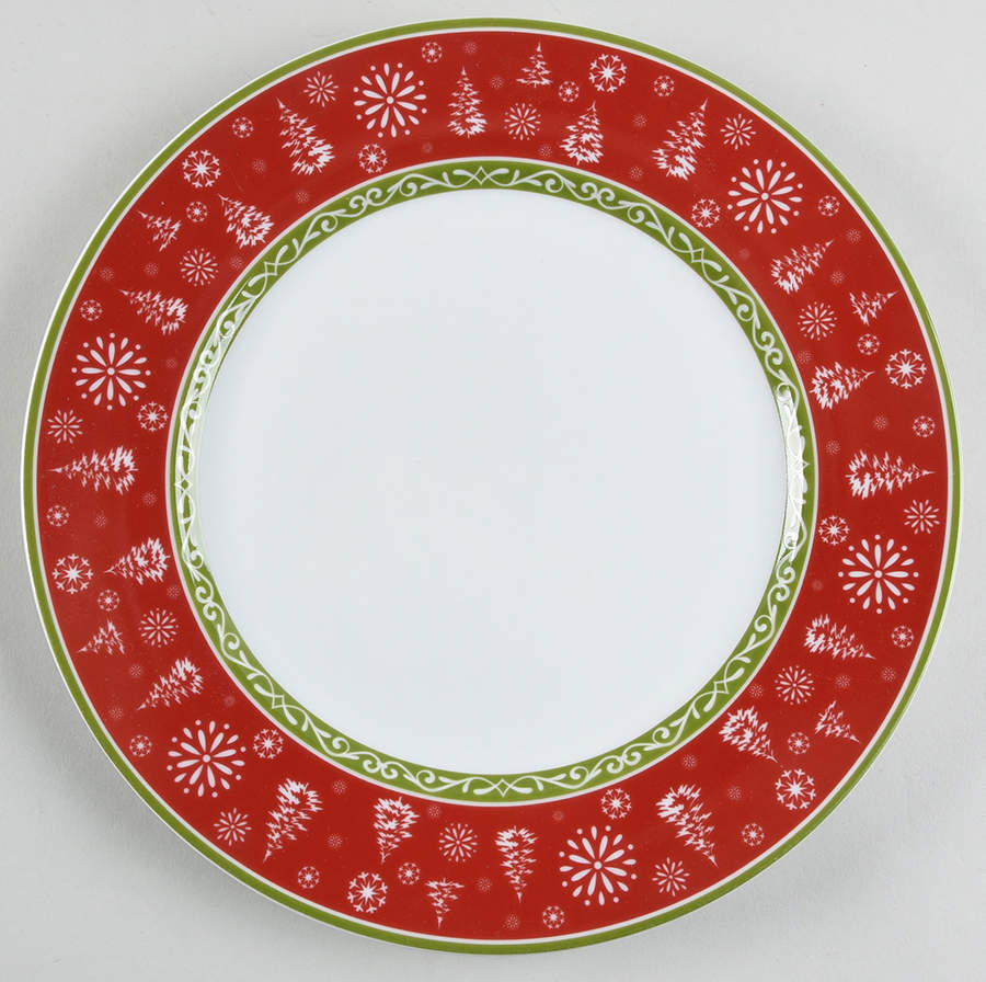 Dancing Snowflakes Dinner Plate by Pfaltzgraff-1