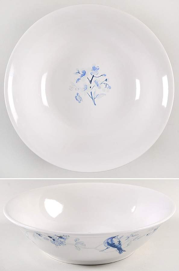 Indigo Blossom 10" Round Serving Bowl by Paula Deen-1