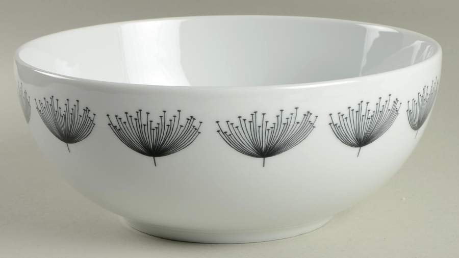 Dandelion Clocks 9" Round Serving Bowl by Portmeirion-1