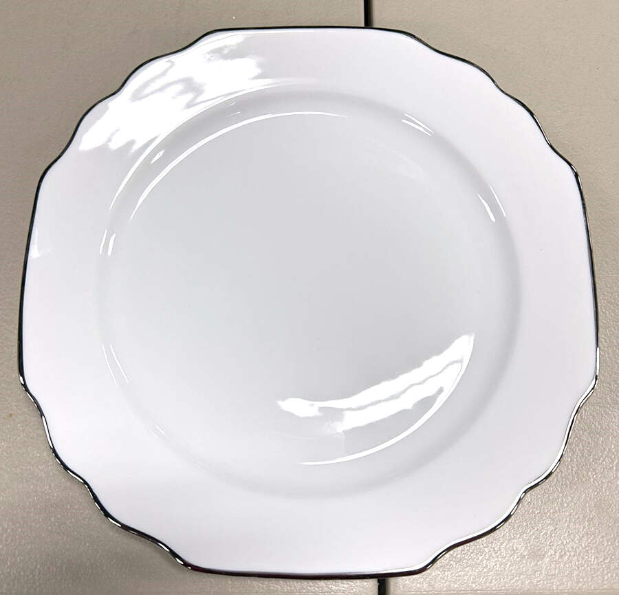 Georgian Platinum Salad Plate by Pickard-1