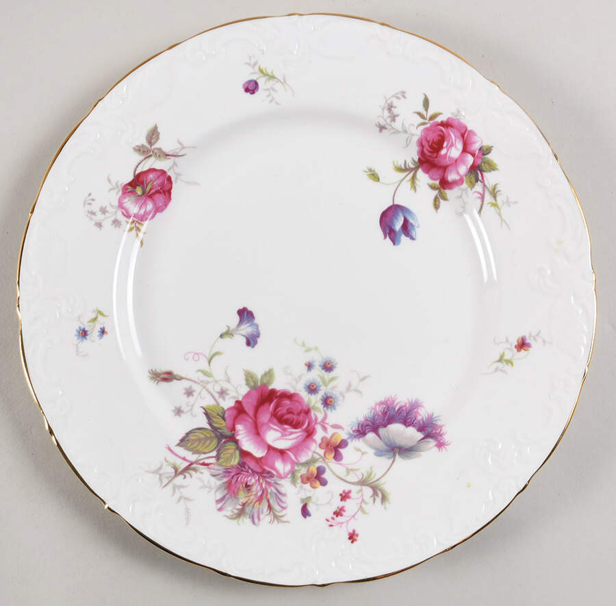 Rosealee (Gold Trim) Dinner Plate by Paragon-1