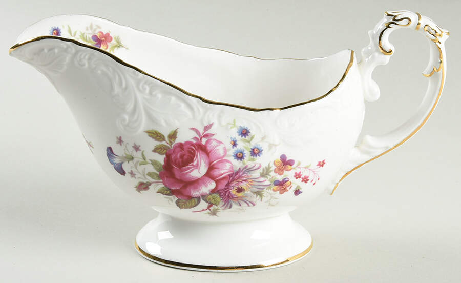 Rosealee (Gold Trim) Gravy Boat by Paragon-1