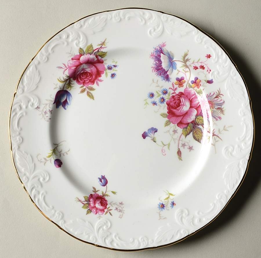 Rosealee (Gold Trim) Salad Plate by Paragon-1