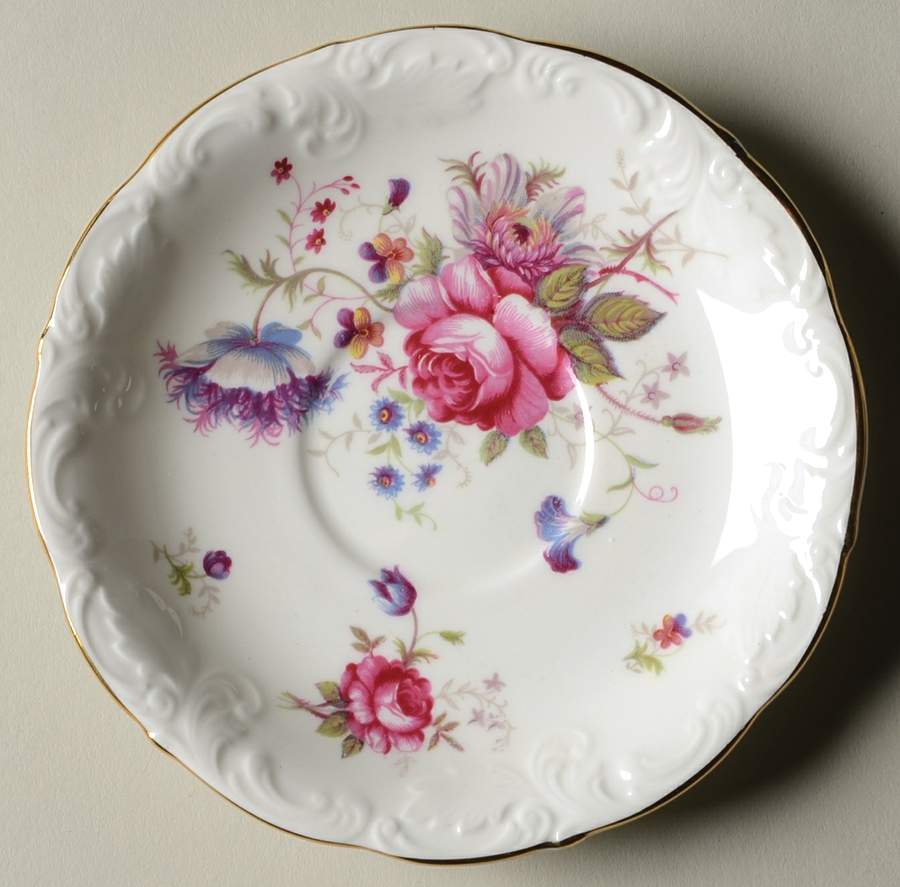Rosealee (Gold Trim) Saucer by Paragon-1