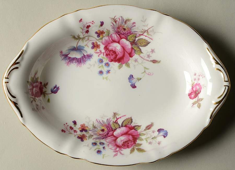 Rosealee (Gold Trim) Tray for Mini Creamer & Open Sugar by Paragon-1