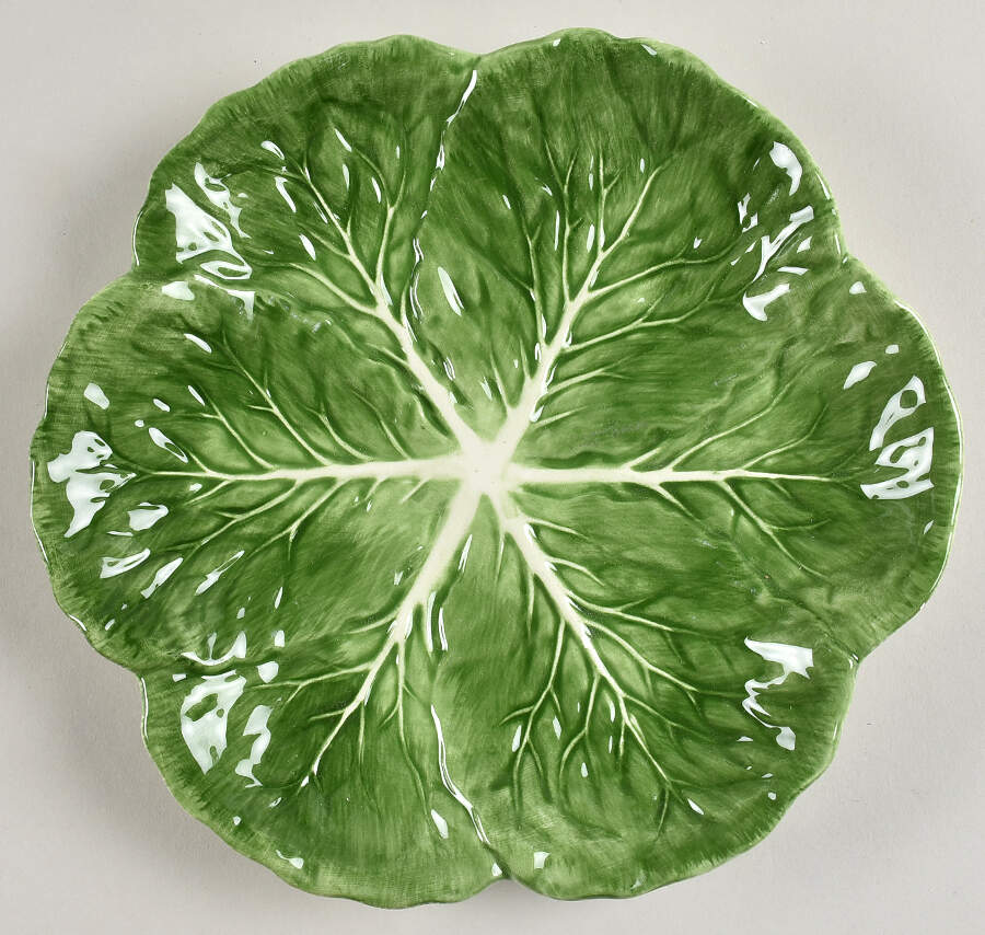Cabbage Leaves Salad Plate by Pier 1-1