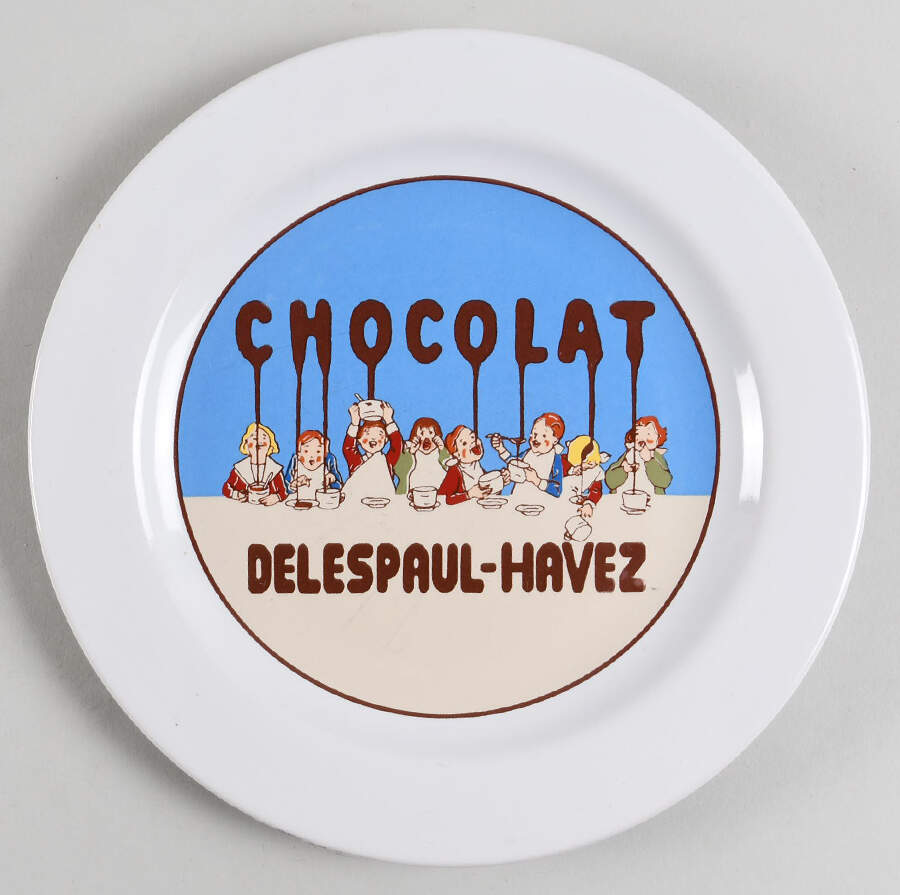 Chocolate Dessert/Pie Plate by Pottery Barn China-1