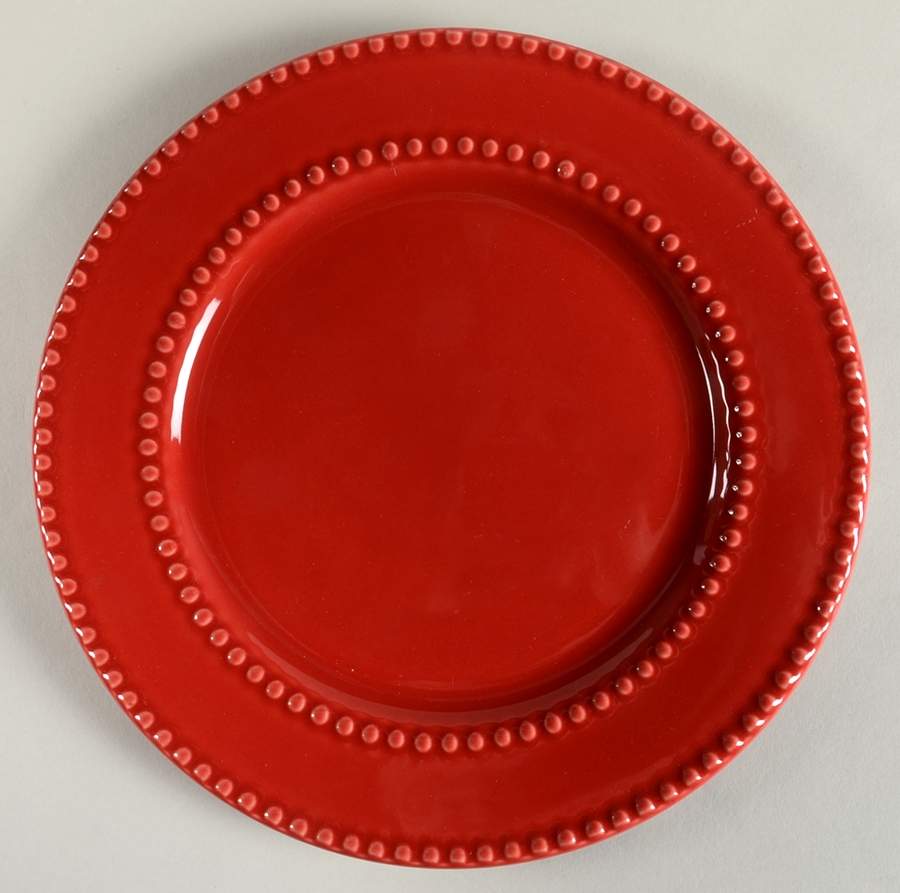 PMZ35 Red Dinner Plate by Primagera-1