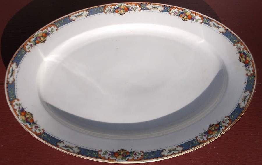 3973 15" Oval Serving Platter by Porcelain Union-1