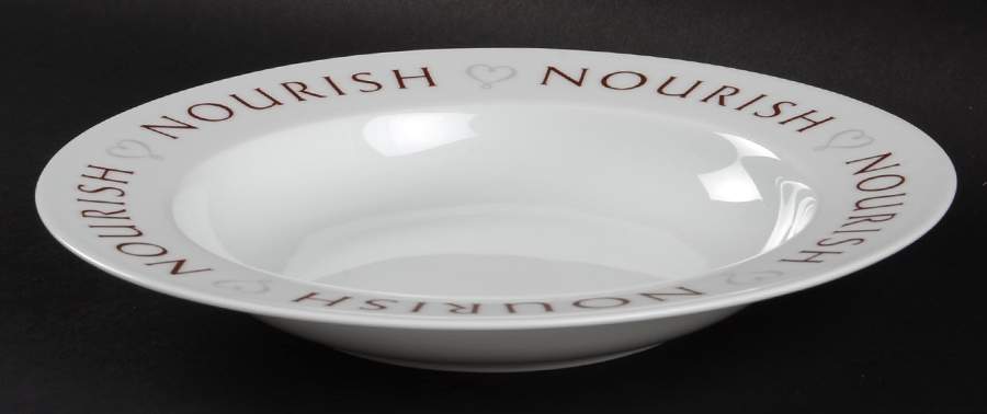 Feeding Families Rim Soup Bowl by Pampered Chef-1