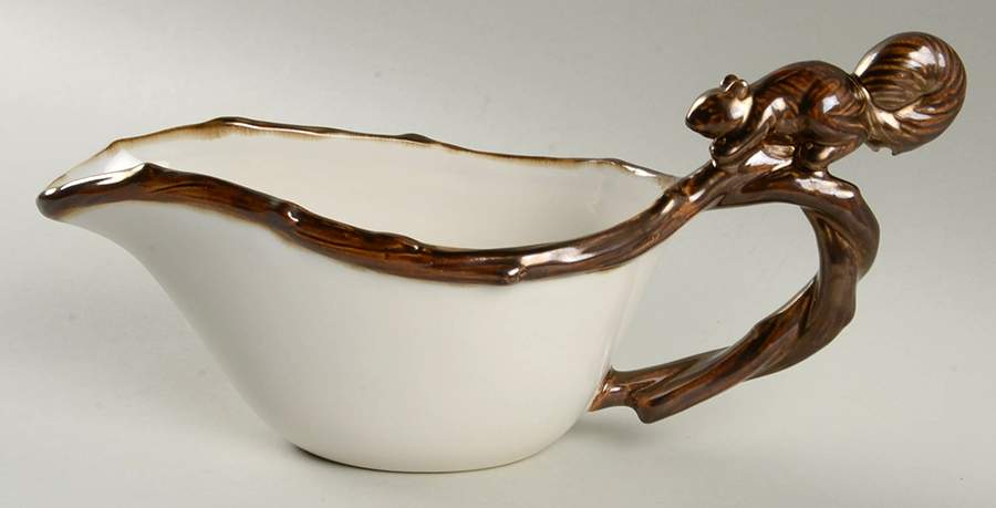 Squirrel Gravy Boat by Pottery Barn China-1