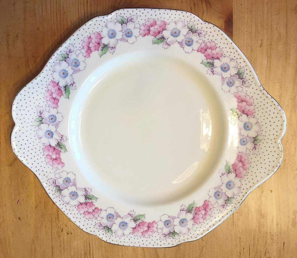 Punicea Handled Cake Plate by Paragon-1