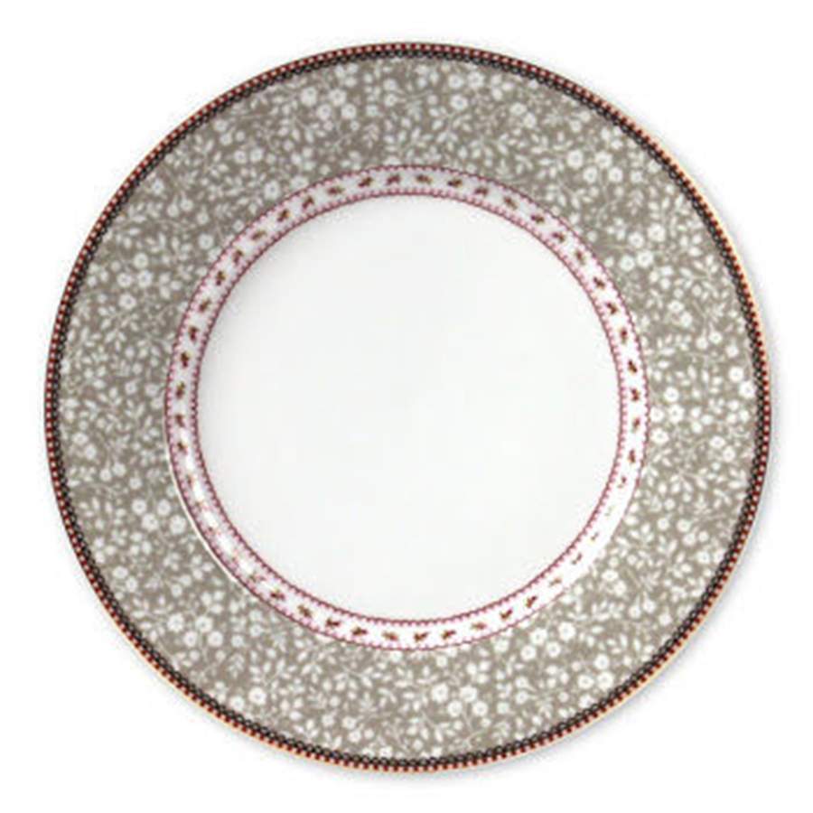 Lovely Branches Khaki Dinner Plate by Pip Studio-1