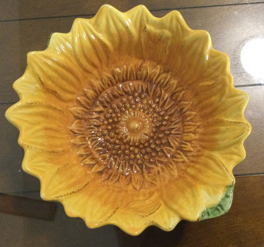 Sunflower Figural Soup/Cereal Bowl by Pier 1-1