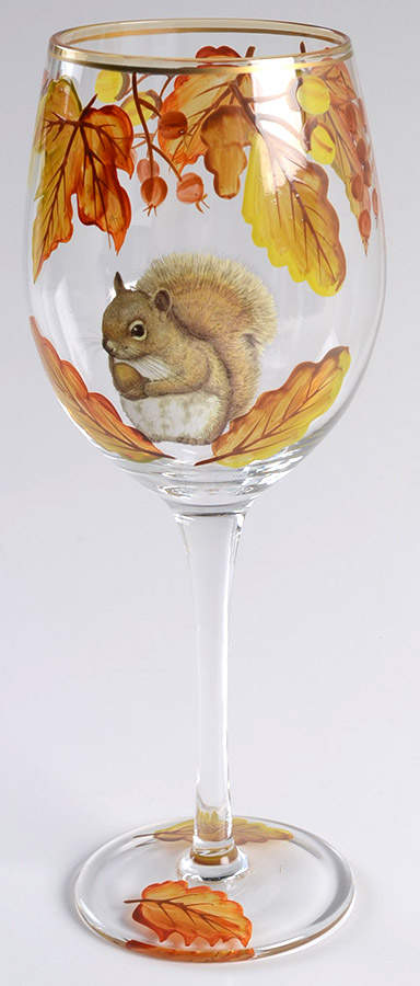 Mazey the Squirrel Glassware Wine by Pier 1-1