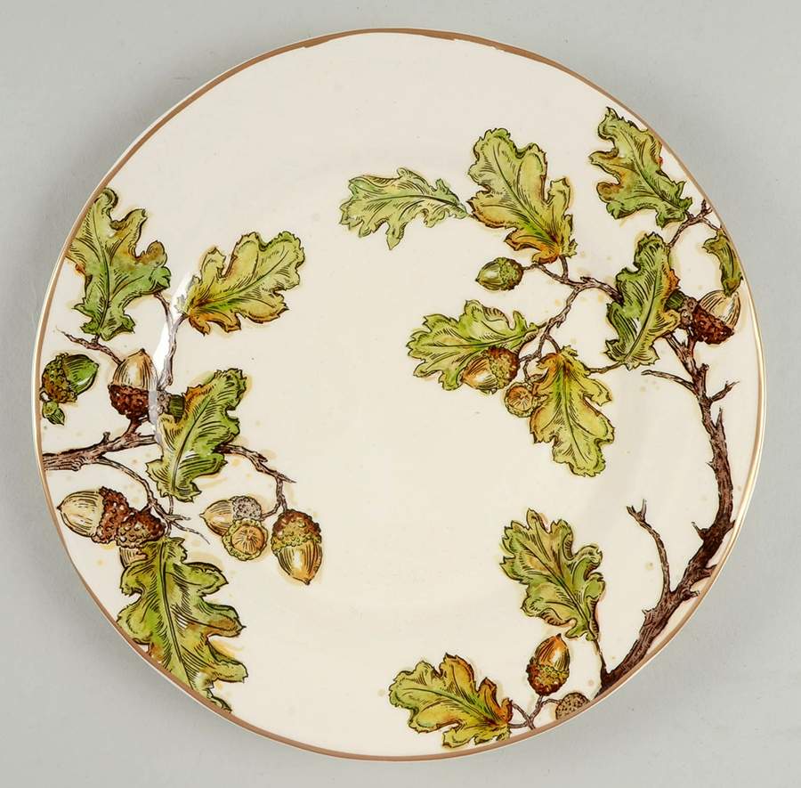 Autumn Oak Salad Plate by Pier 1-1