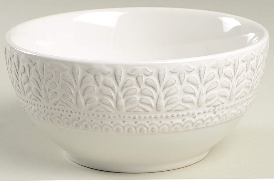 Chateau Clair White Soup/Cereal Bowl by Pier 1-1