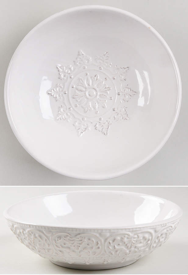 Chateau Clair White Individual Dinner Bowl by Pier 1-1