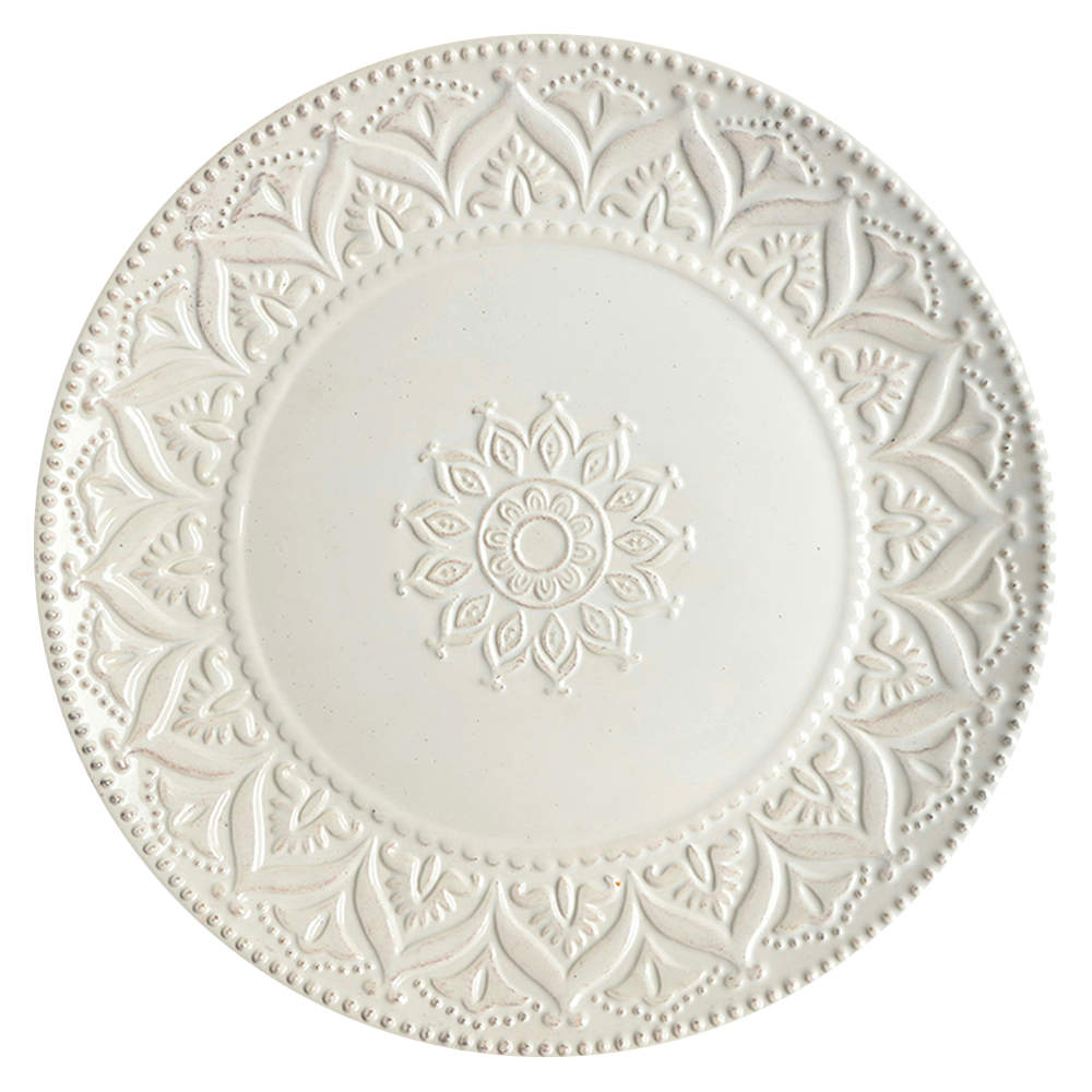 Chateau Clair White Dinner Plate by Pier 1-1