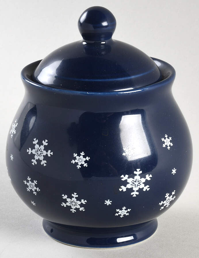 Snowfall Sugar Bowl & Lid by Papel-1