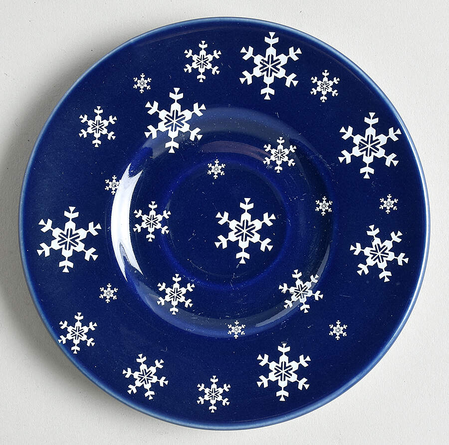 Snowfall Saucer for Demitasse Cup by Papel-1