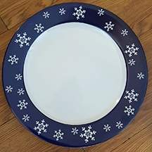 Snowfall Dinner Plate by Papel-1