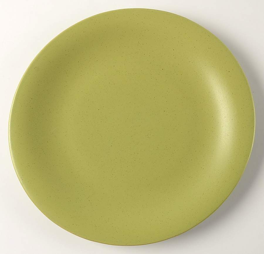 Ellipse Chartreuse Green Dinner Plate by Pottery Barn China-1