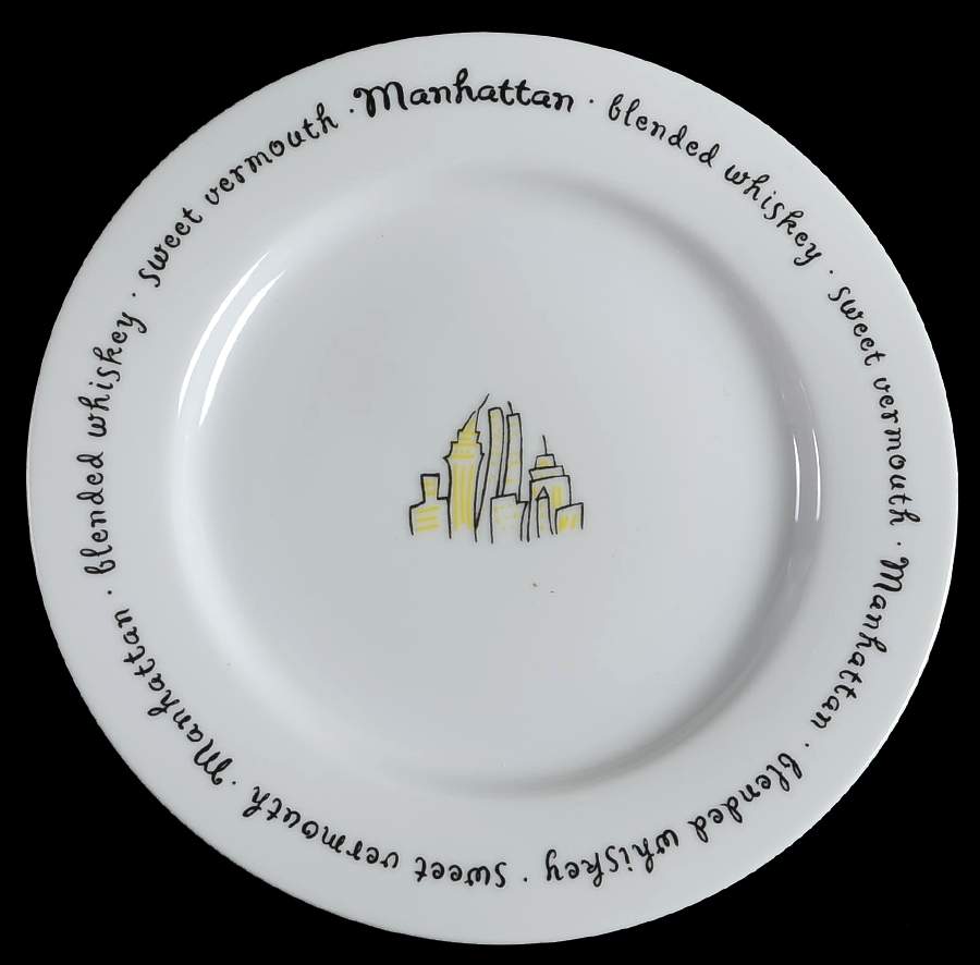 Bar Lingo Appetizer Plate by Pottery Barn China-1