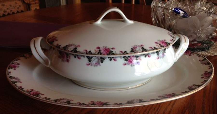 1487 Oval Covered Vegetable by Porcelain Union-1