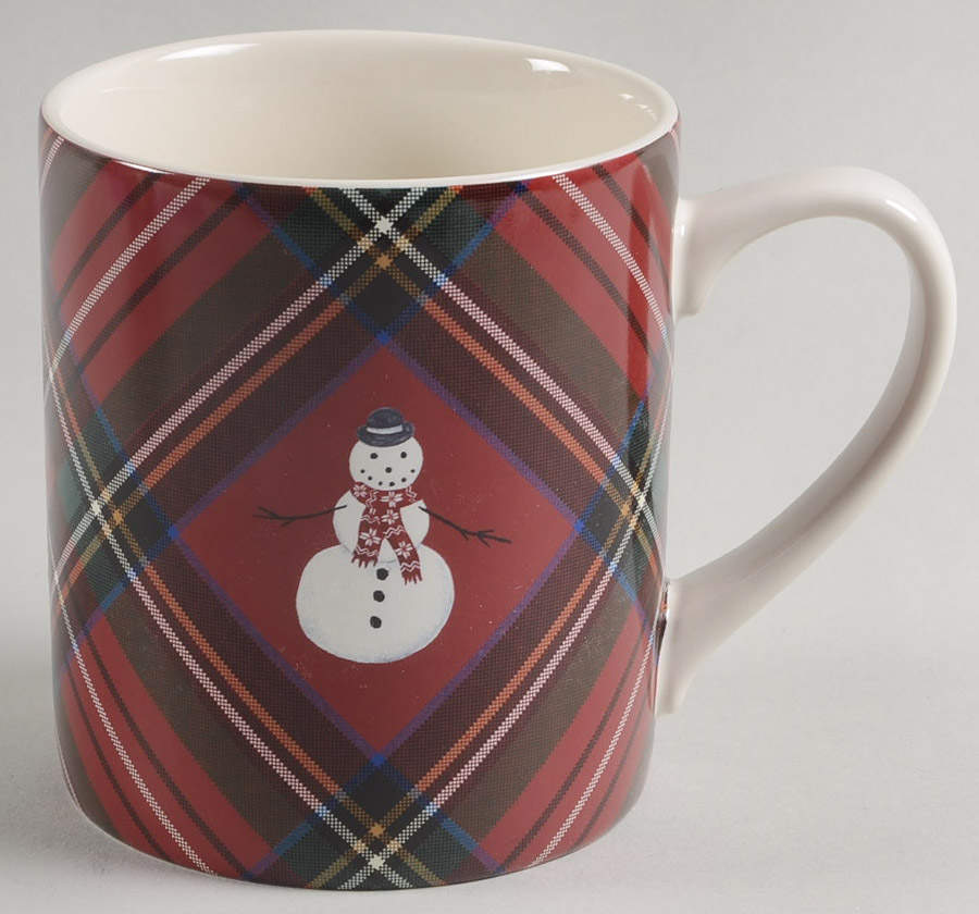 Plaid Mug by Pottery Barn China-1