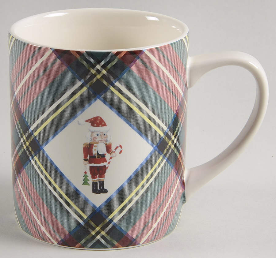 Plaid Mug by Pottery Barn China-1