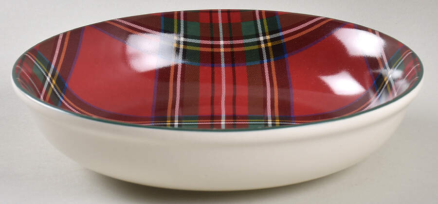 Plaid Individual Pasta Bowl by Pottery Barn China-1