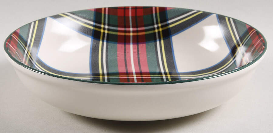 Plaid Individual Pasta Bowl by Pottery Barn China-1