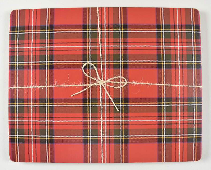 Plaid Corkboard Placemat - Set of 4 by Pottery Barn China-1