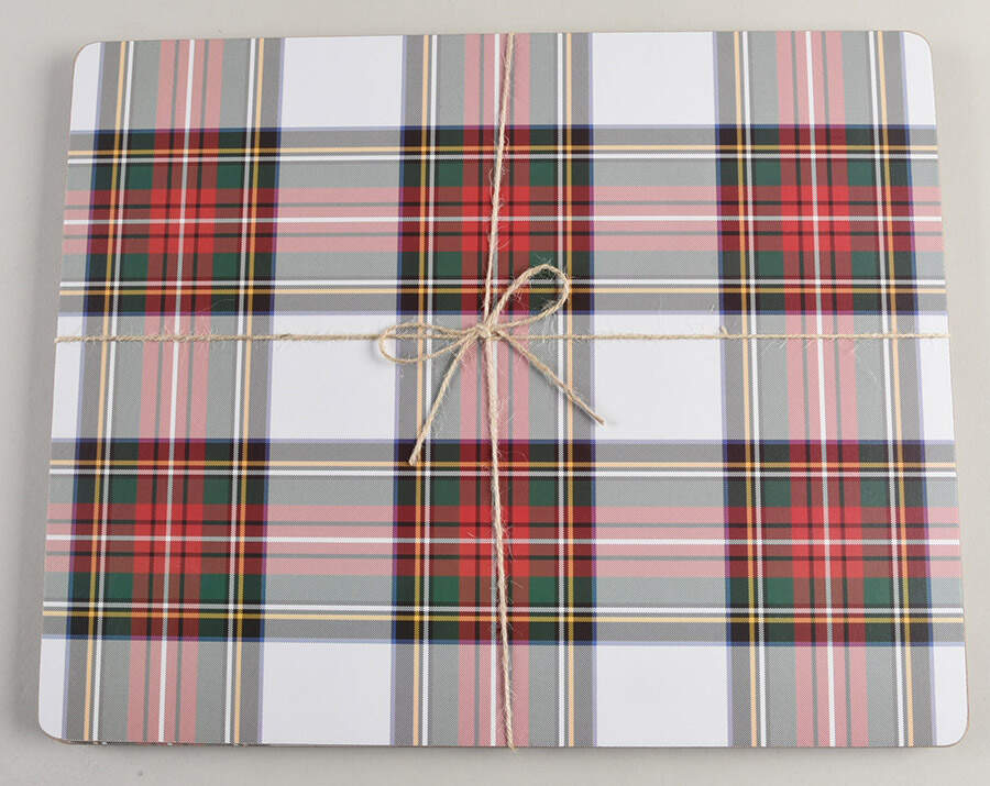 Plaid Corkboard Placemat - Set of 4 by Pottery Barn China-1