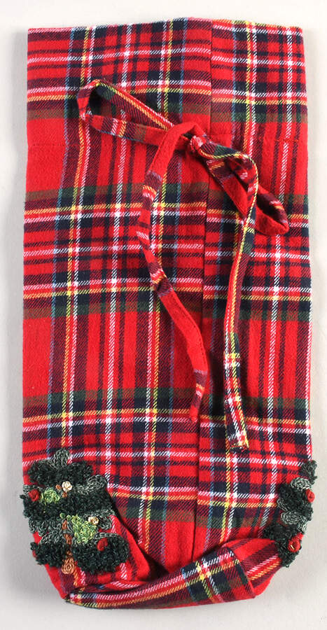 Plaid Cloth Wine Bag by Pottery Barn China-1