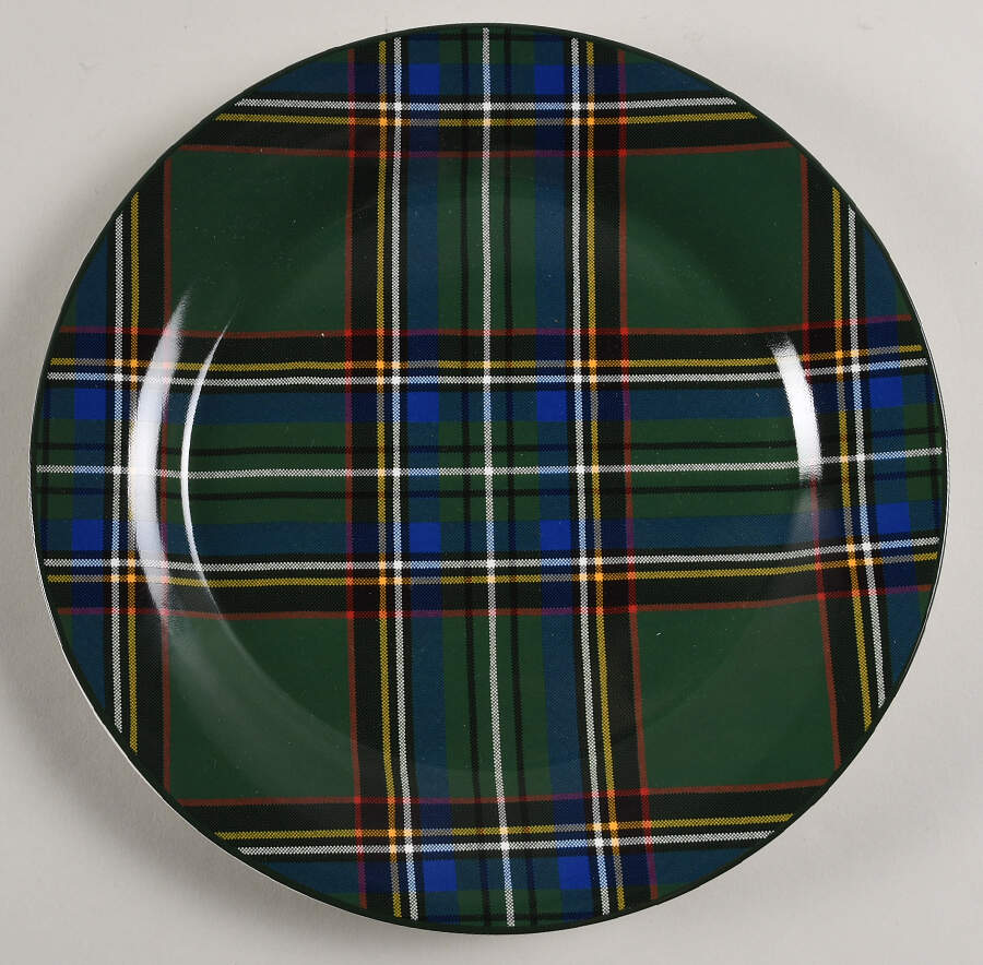 Plaid Salad Plate by Pottery Barn China-1