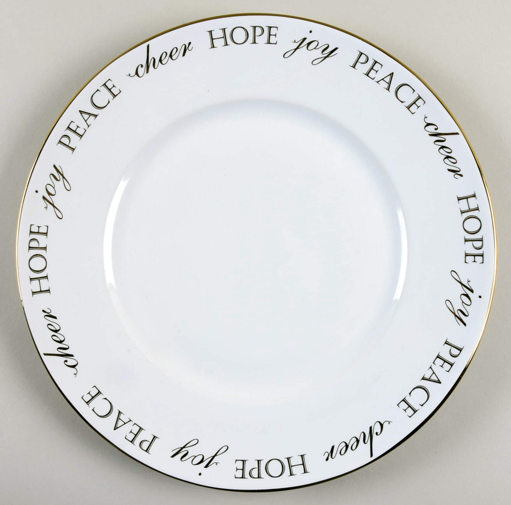 Holiday Peace and Joy Dinner Plate by Pier 1-1